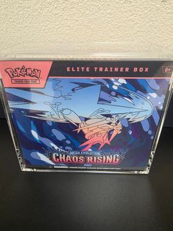 Sealed Pokémon Chaos Rising Elite Trainer Box (ETB) + Acrylic Case