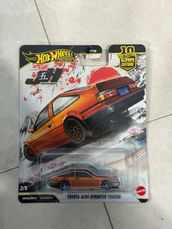 Hot Wheels Premium Japan Historics 5 Toyota AE86 Sprinter Trueno - Diecast Car