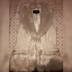 Faux Fur Leather Jacket 