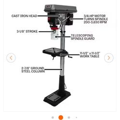 Jet Floor Drill Press 15”