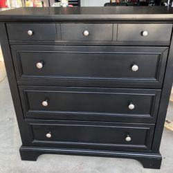 Black Wood Dresser Chest Of Drawers