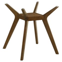 Paxton Brown Square Wood Counter Height Dining Table Base