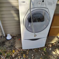Whirlpool  Front Loading Dryer With Pedestal 