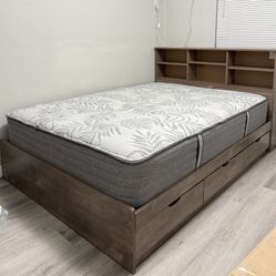 Bed frame and mattress，Christmas trees and decorations