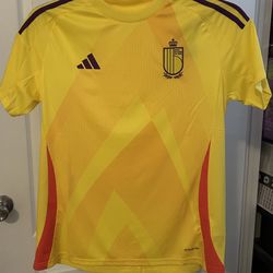 Néw adidas women’s rugby futbol association royal belgian jersey Sz large
