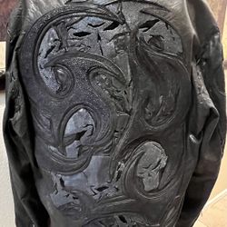 New Genuine, Italian Lamb Skin, Black Leather Jacket X/XL