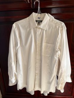 White Long sleeve button front shirt