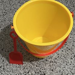 Yellow Beach Sand Bucket and Shovel