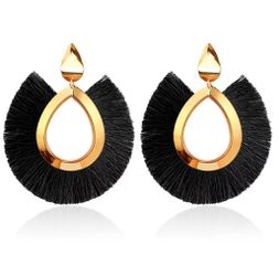 NEW BLINLA Fashion Bohemian Big Tassel Dangle Drop Earrings for Women Statement Wedding Red Fringe Female Earrings Za 2020 Jewelry