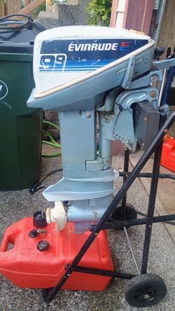 Evinrude 9.9 trade for tent trailer