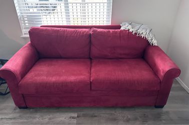 Macy’s Kenzey Queen Sofa Bed in Red