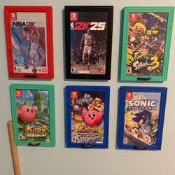 NINTENDO SWITCH/SWITCH 2 GAME WALL FRAME DISPLAY 