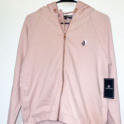 Volcom Pink Moonstoned Zip (Size XS)