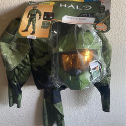 Halo Costume Boys Size 8-10 Brand New