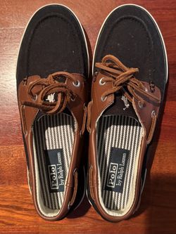 ralph lauren polo loafer Canvas / Leather men
