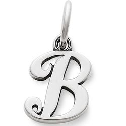 James Avery Sterling Silver Script Initial "B" Charm