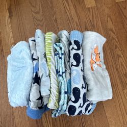 8 Baby Boy Blankets 