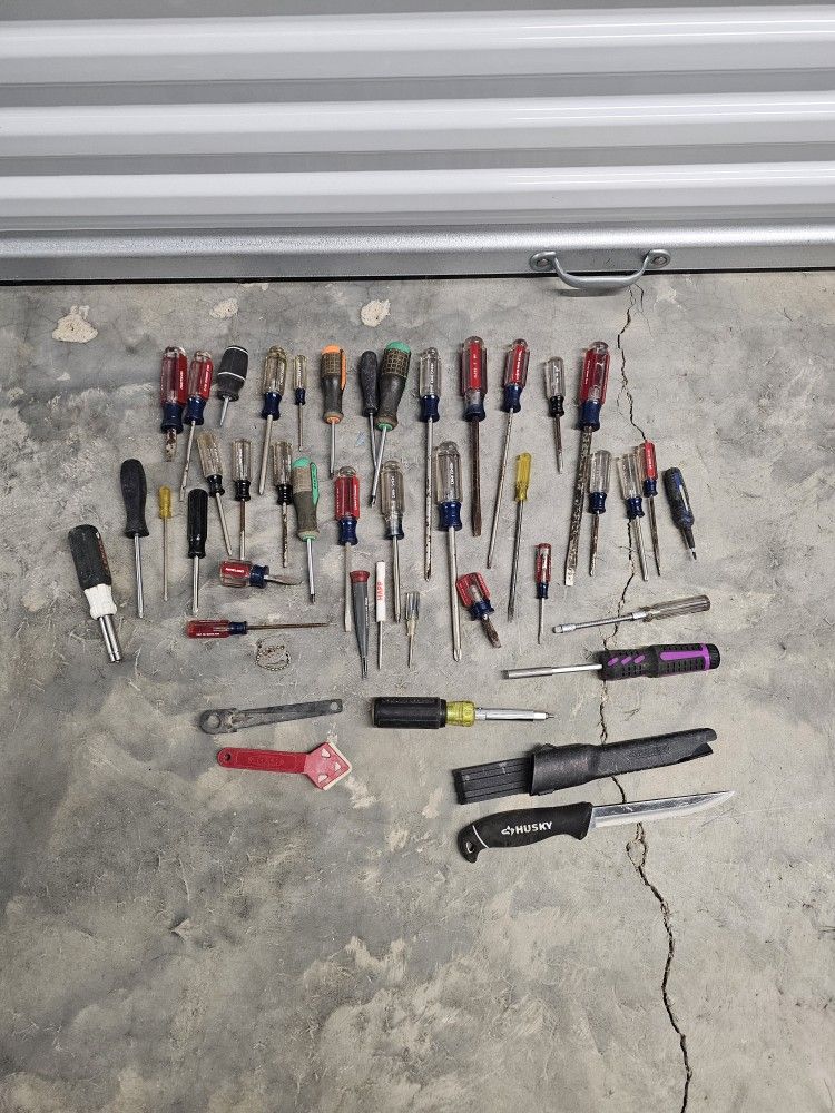 Various Hand Tools And Tool Bag