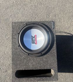 10”MTX THUNDER 7500/FOSGATE PUNCH 500.1 AMP