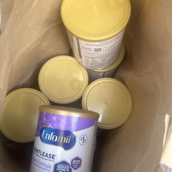 7 Cans Of Enfamil Gentlease Formula 