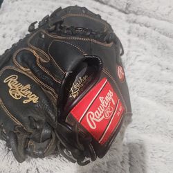 Expensive Rawlings Leather Glove Black 150 Paid Firm Price 