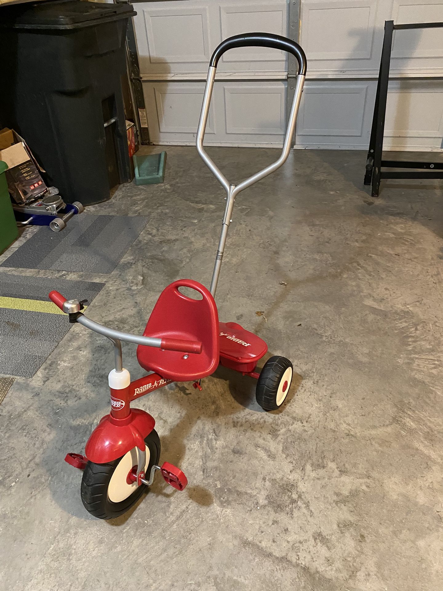 Radio Flyer Toddler Tricycle With Push Handle