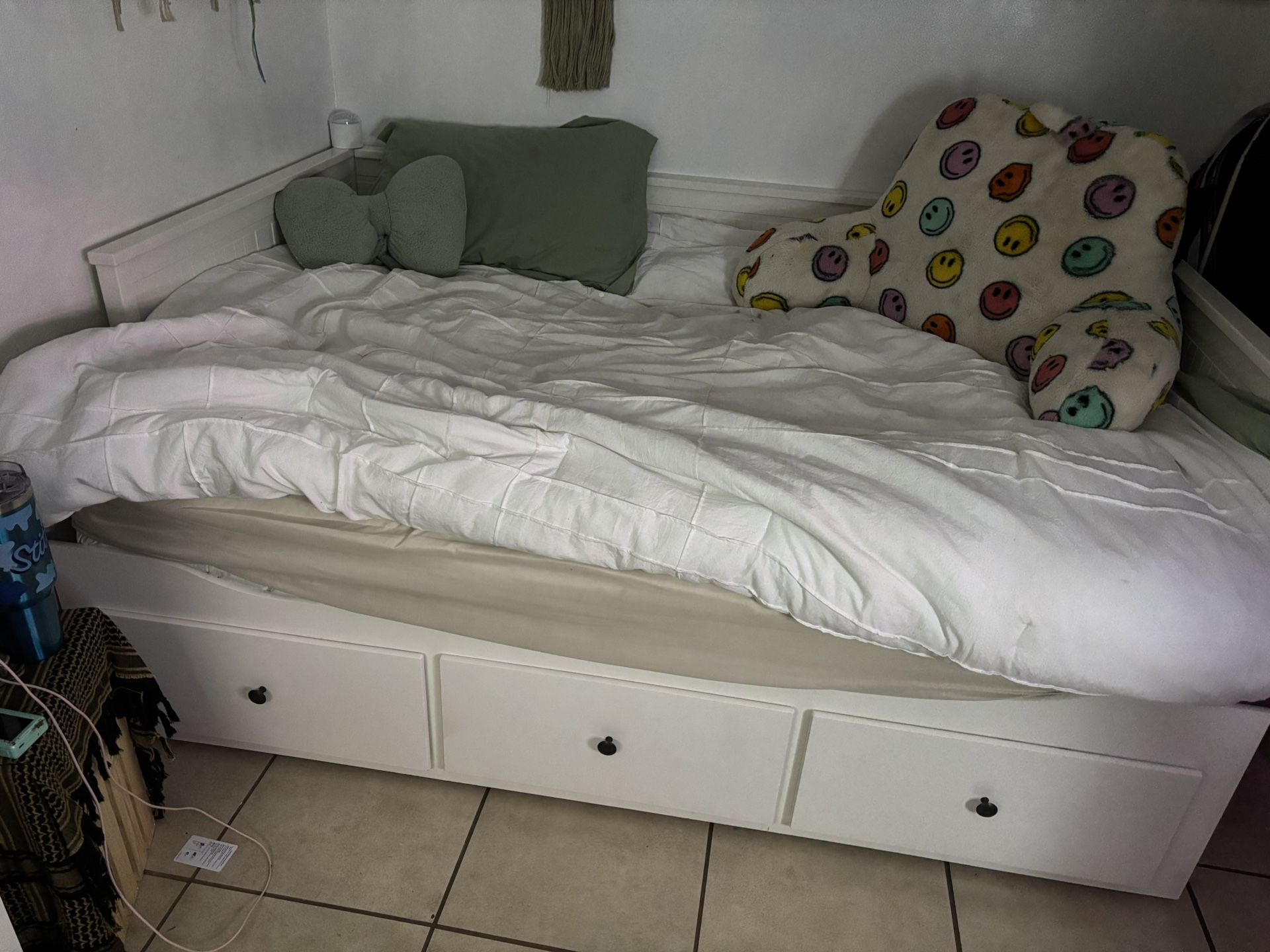 Twin IKEA Bed With Bottom Drawers