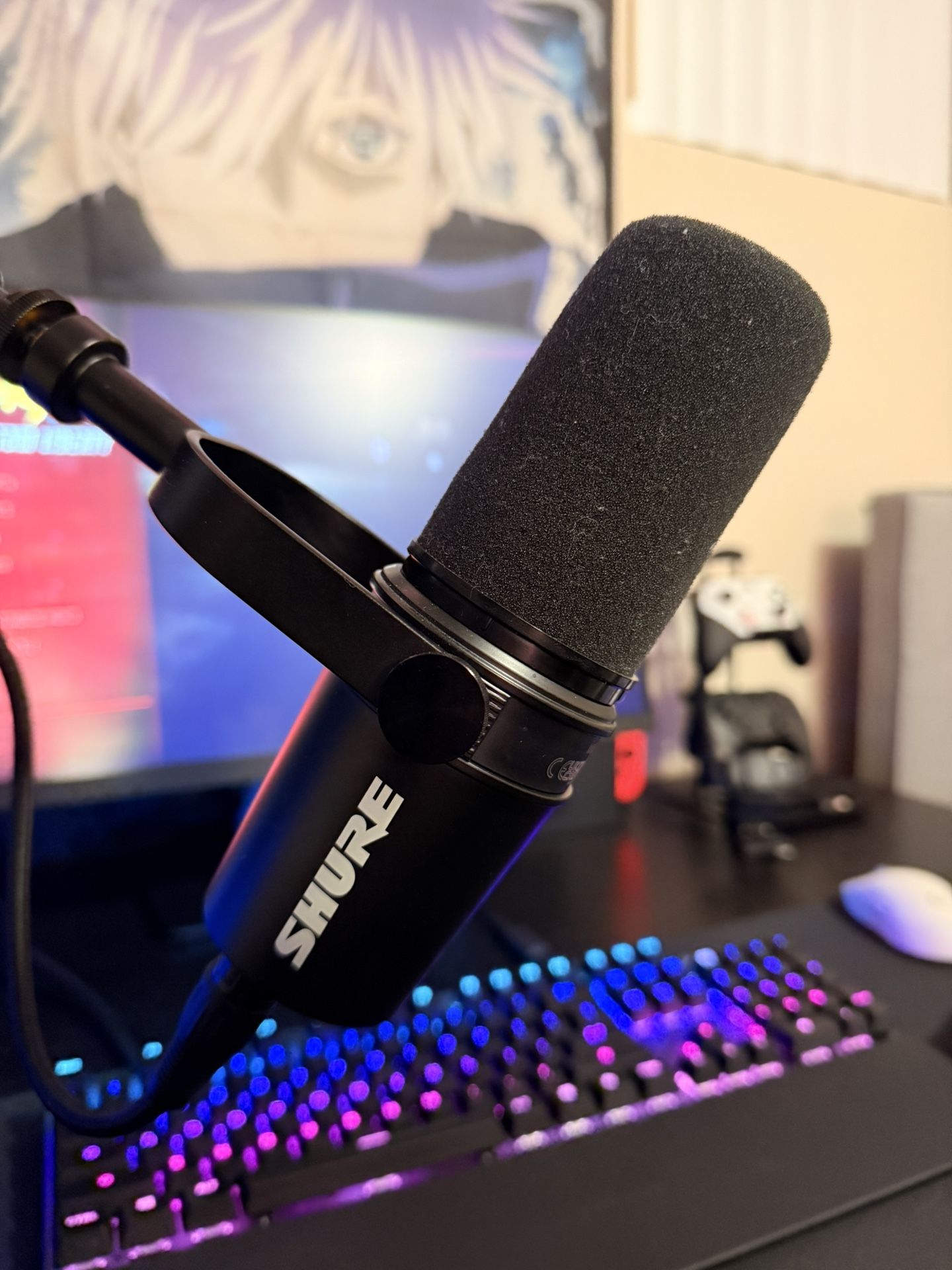 Shure MV7 usb/lxr dynamic microphone