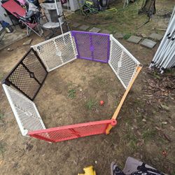 7 Piece  Toddleroo by North States Superyard Colorplay 7-panel play yard. 