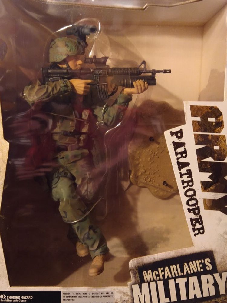 McFarlane's Military 12" Army Paratrooper Deluxe Action Figure