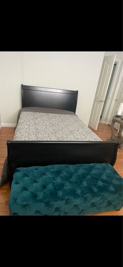 Bed (full-size, with mattress), $300
