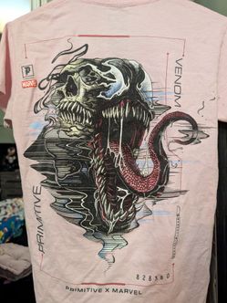 Primitive x Marvel by Paul Jackson Venom Pink T-Shirt