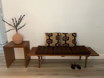 Beautiful midcentury modern wooden bench