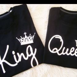 His And Her King And Queen Shirts