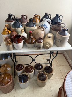 Antique ceramic jug lot
