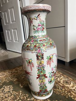 Tall Japanese vase