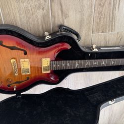 prs hollowbody ii dark cherry wrap (electric) 