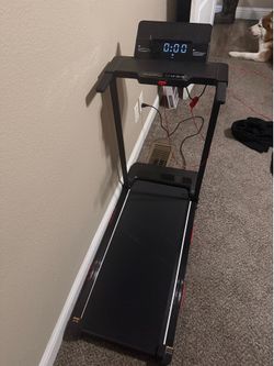 Compact treadmill with digital screen
