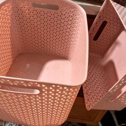 Pink Storage Baskets