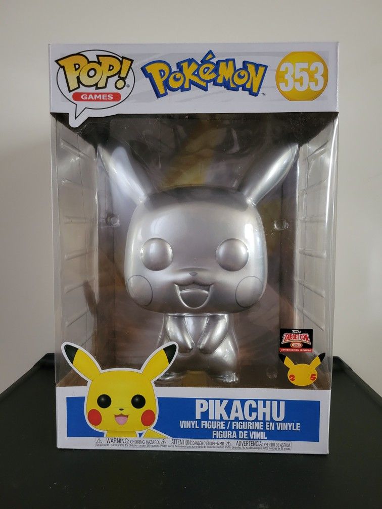 Funko Pop 10" Jumbo Pikachu Target-Con Exclusive #353 Pokemon 25th Anniversary