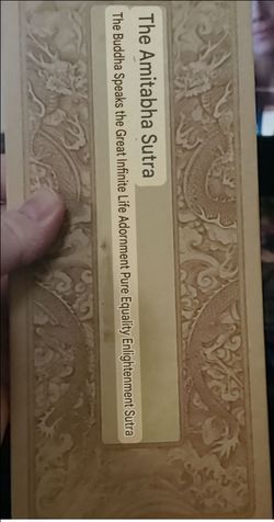 rare Buddhist cultivation book, the amitabha sutra original language folding book