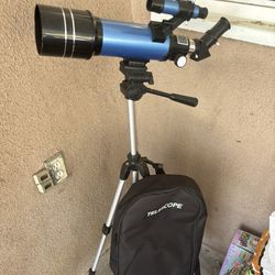 Telescope with travel case