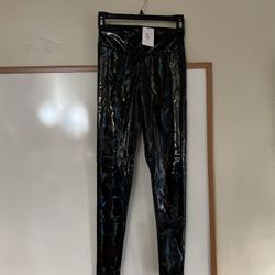 Topshop Moto Jamie High Waist Angle Grazer Shiny Iridescent Women