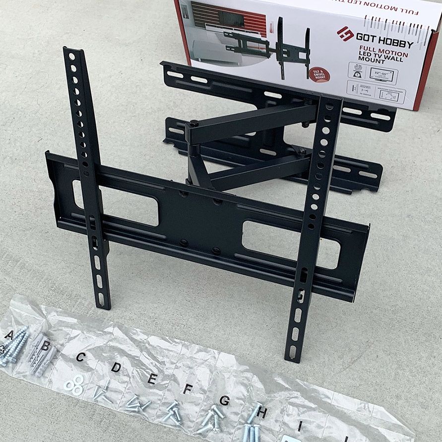 (New) $25 Swivel 32-55 Inches TV Wall Mount Bracket, VESA 400x400mm, Max Weight 99 Lbs 