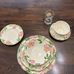 Franciscan Desert Rose China - 91 Piece Set