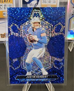Justin Herbert Mosaic Blue Sparkle Prizm 