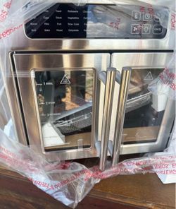 Emeril Lagasse French Door Air Fryer Toaster Oven Combo, 26QT, Stainless Steel