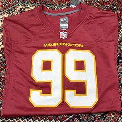 NIKE ONFIELD JERSEY WASHINGTON FOOTBALL COMMANDERS CHASE YOUNG #99. SIZE XXL NWT