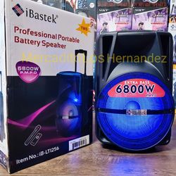 12" Bluetooth Speaker 🔥Karaoke 6800w - Nuevas en Caja 🔥HEAVY BASS🔊❗️2025🔊❗️
