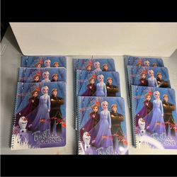 Frozen 9 School Notebooks Lined 
